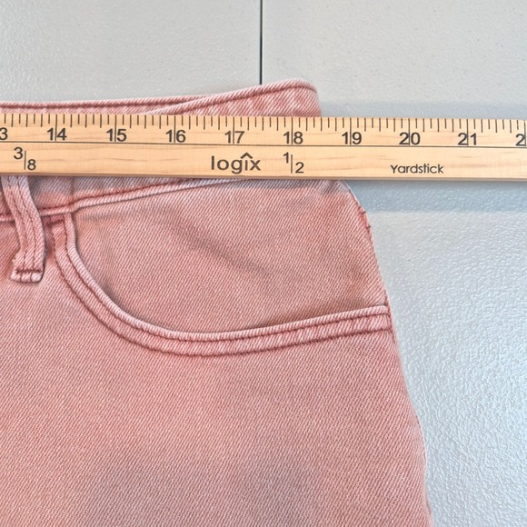 AVA & VIV Womens 16W Cropped Wide Leg Jeans Pink Wash Denim Fair Trade Certified - Picture 10 of 13